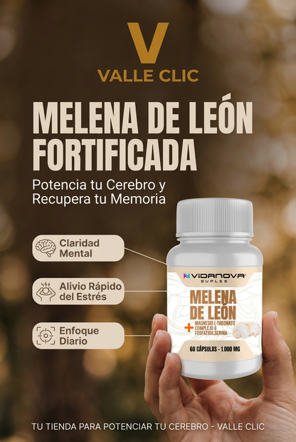MELENA DE LEON FORTIFICADA Potencia tu Cerebro y Recupera tu Memoria