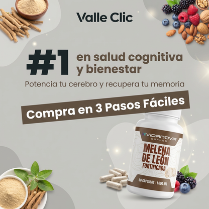 MELENA DE LEON FORTIFICADA Potencia tu Cerebro y Recupera tu Memoria