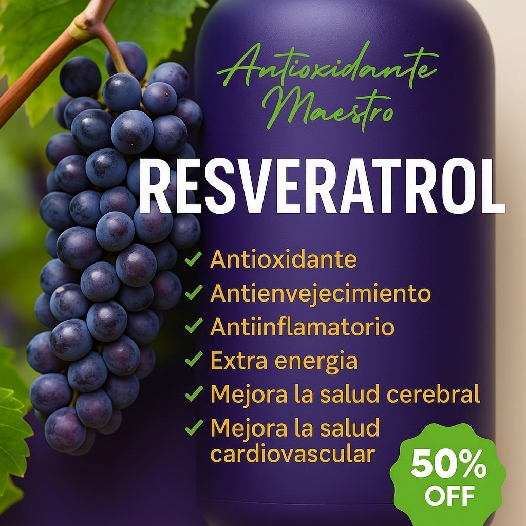 NAD+ RESVERATROL Antioxidante Natural