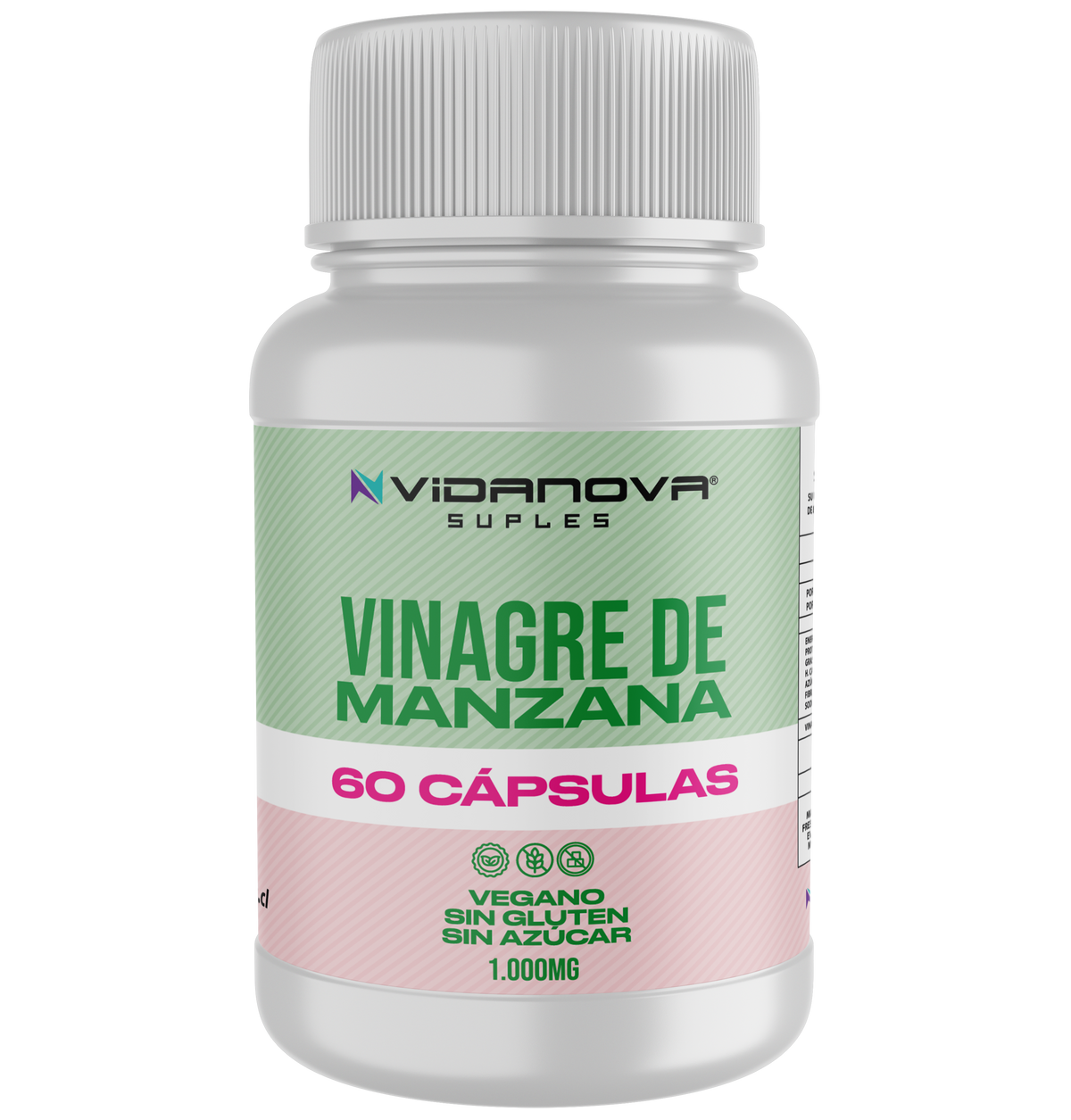 🍏 VINAGRE de Manzana 60 Cápsulas – Controla tu glucosa, controla tu peso