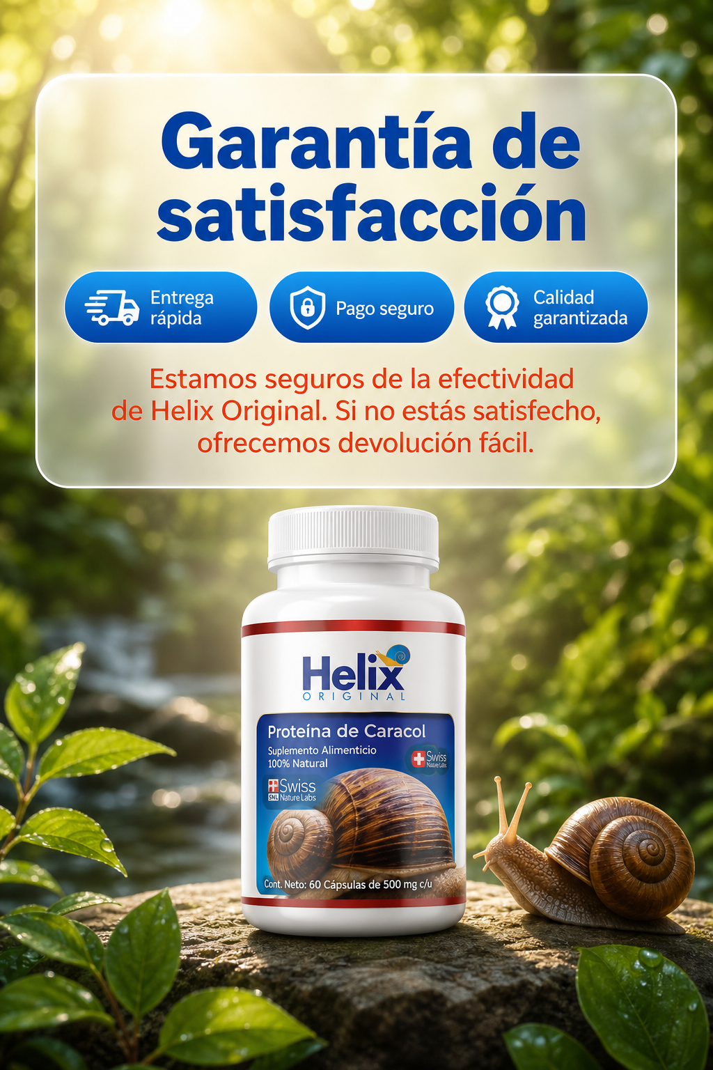 Guarantee — Helix Original Proteína de Caracol
