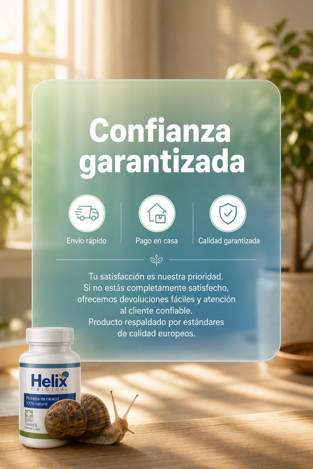 Guarantee — Helix Original Proteína de Caracol