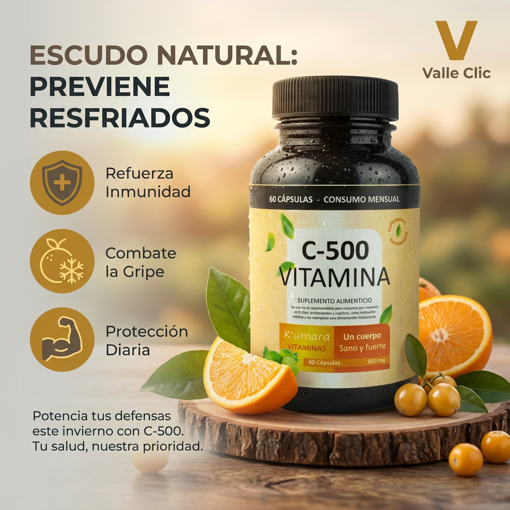 Vitamina C 500 – Defensas Fuertes Cada Día