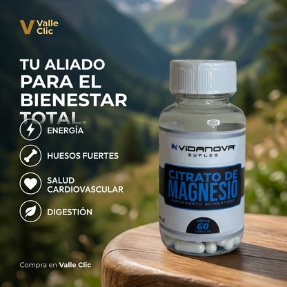 Citrato de Magnesio – Fórmula completa para energía, huesos, corazón y mente