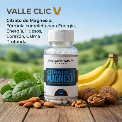 Citrato de Magnesio – Fórmula completa para energía, huesos, corazón y mente