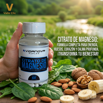 Citrato de Magnesio – Fórmula completa para energía, huesos, corazón y mente