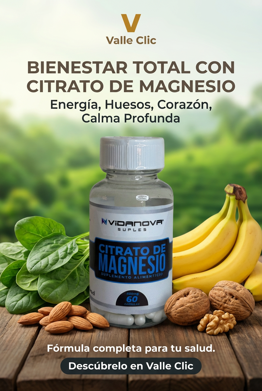 Citrato de Magnesio – Fórmula completa para energía, huesos, corazón y mente