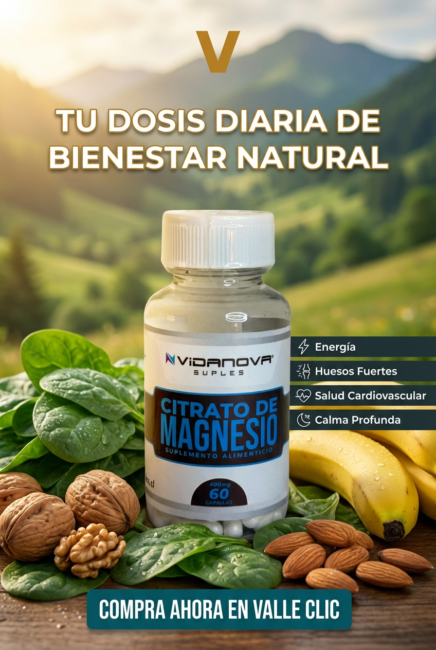 Citrato de Magnesio – Fórmula completa para energía, huesos, corazón y mente