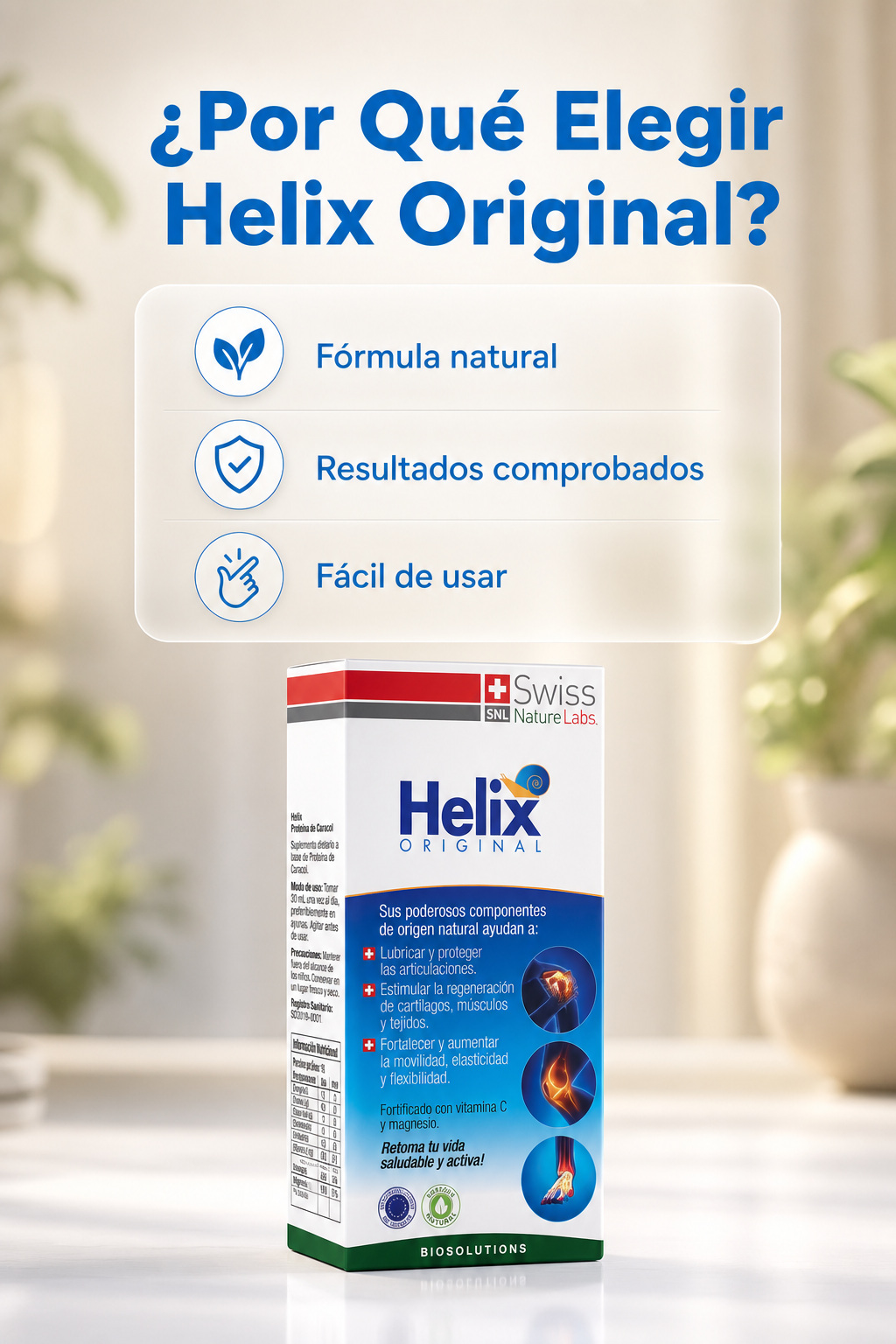 Why Choose — Helix Original Proteína de Caracol